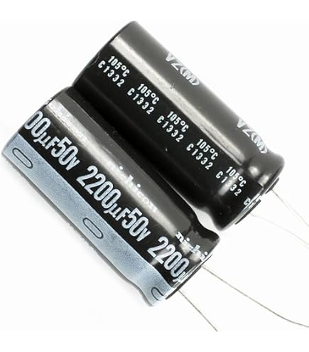 Set of 5, 105°C Electrolytic Capacitor 2200uF 50V (2200 mfd 50V